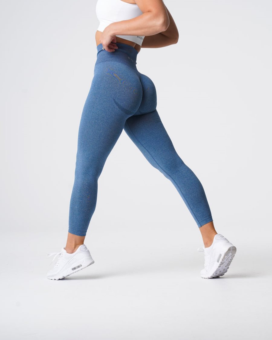 Leggins NVGTN Curve Seamless Mujer Azules | OEuwCW2F