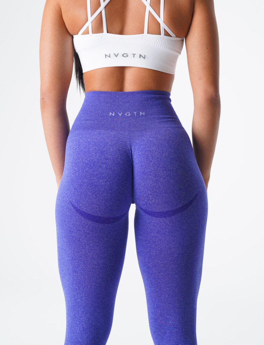 Leggins NVGTN Curve Seamless Mujer Azules | V0E8HLWm