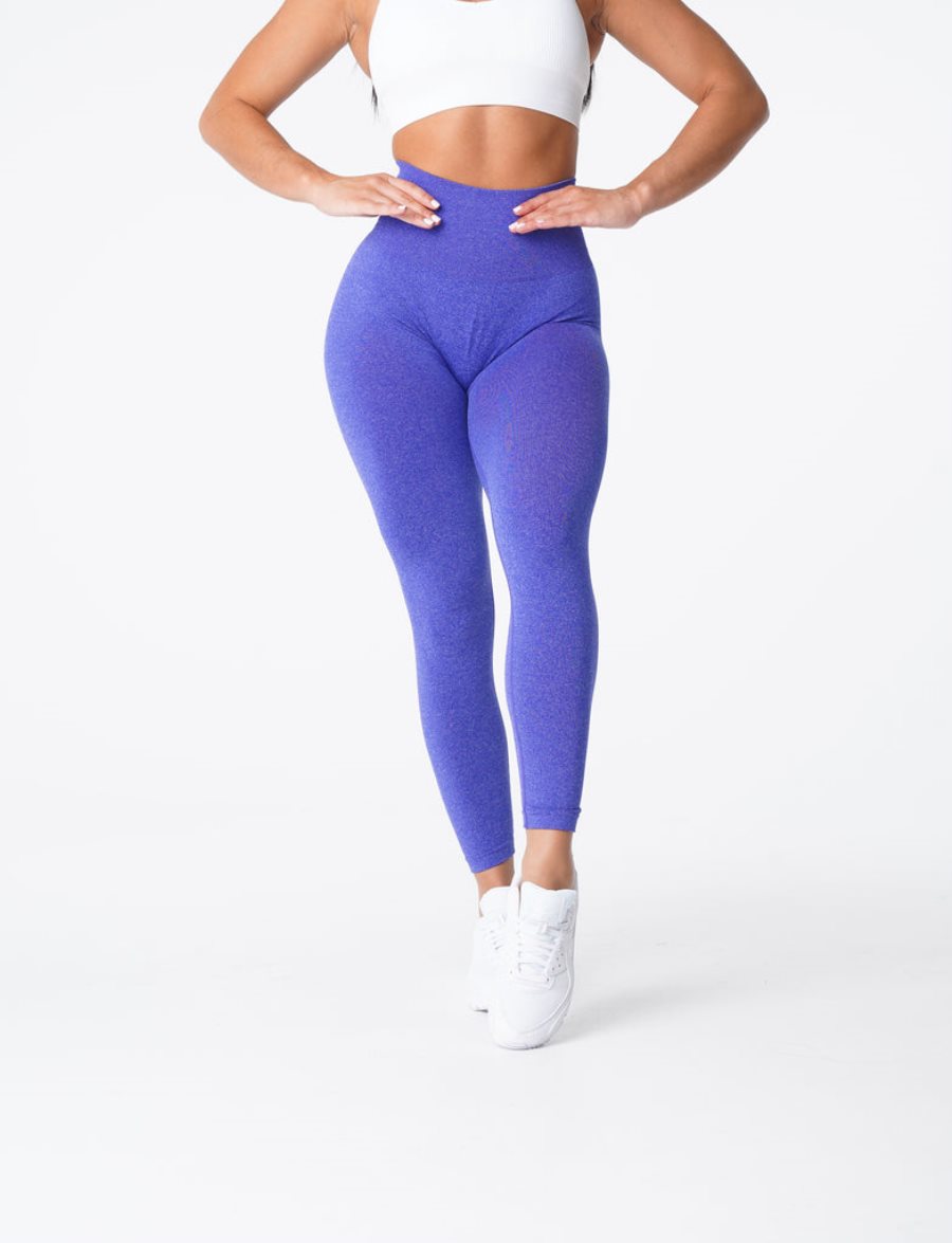 Leggins NVGTN Curve Seamless Mujer Azules | V0E8HLWm