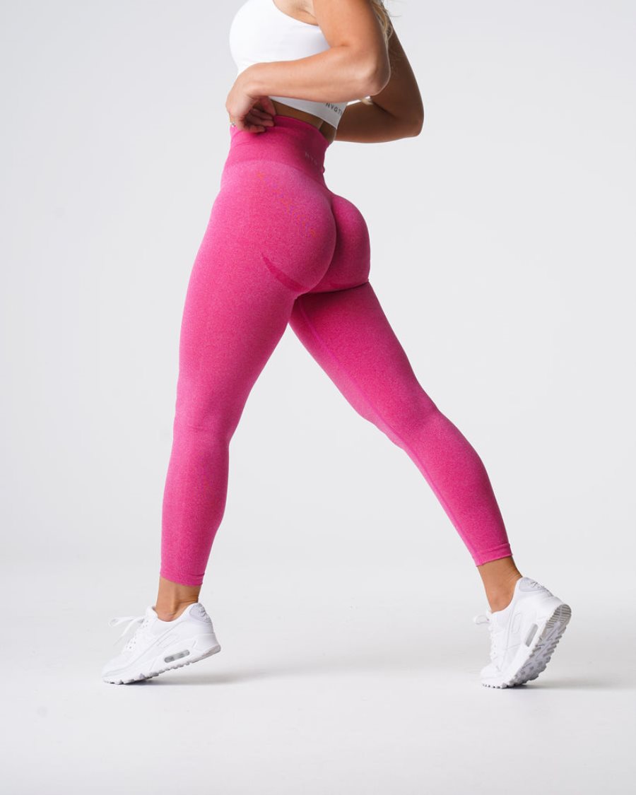 Leggins NVGTN Curve Seamless Mujer Fucsia | 9KcNmNyE