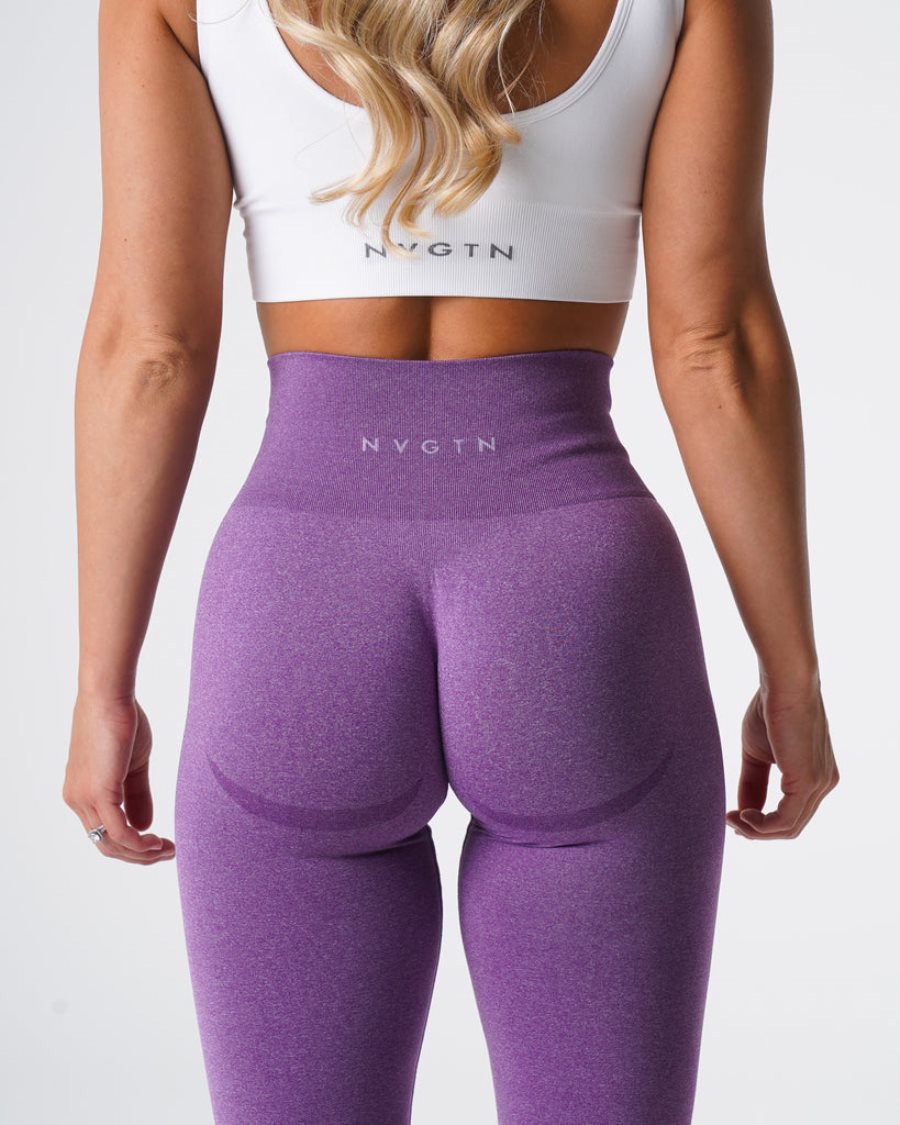 Leggins NVGTN Curve Seamless Mujer Moradas | 0B6INhdt