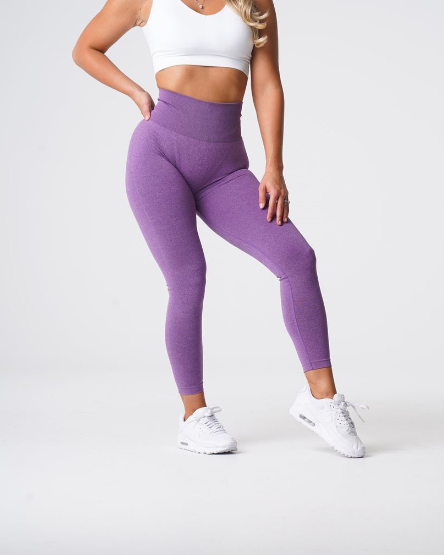 Leggins NVGTN Curve Seamless Mujer Moradas | 0B6INhdt