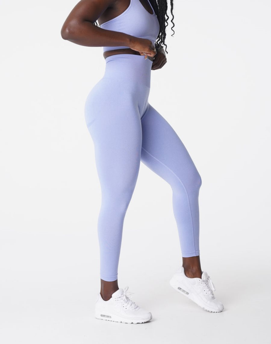 Leggins NVGTN Curve Seamless Mujer Moradas Claro | ZMv2L39z