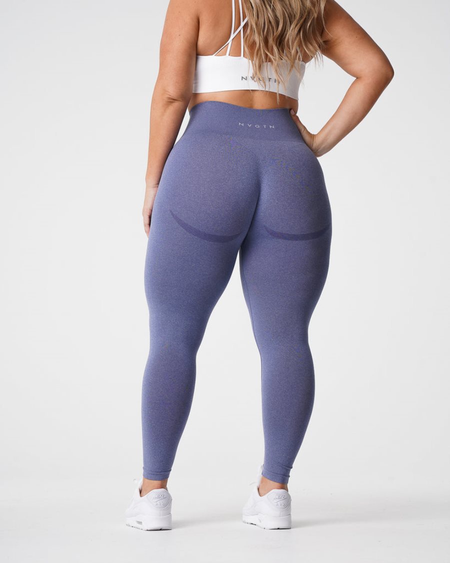 Leggins NVGTN Curve Seamless Mujer Moradas | eW3Z9Ici