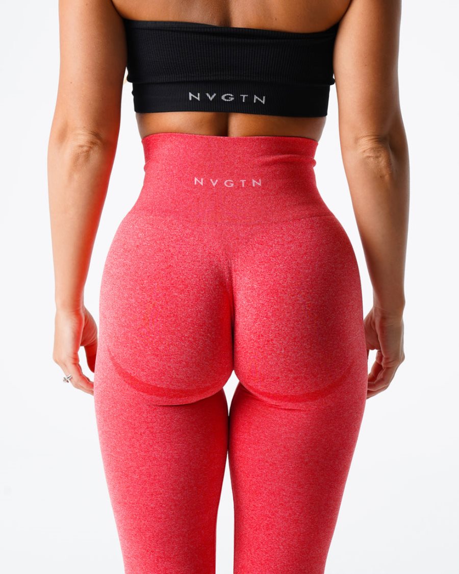 Leggins NVGTN Curve Seamless Mujer Rojas | PzOp4zDv