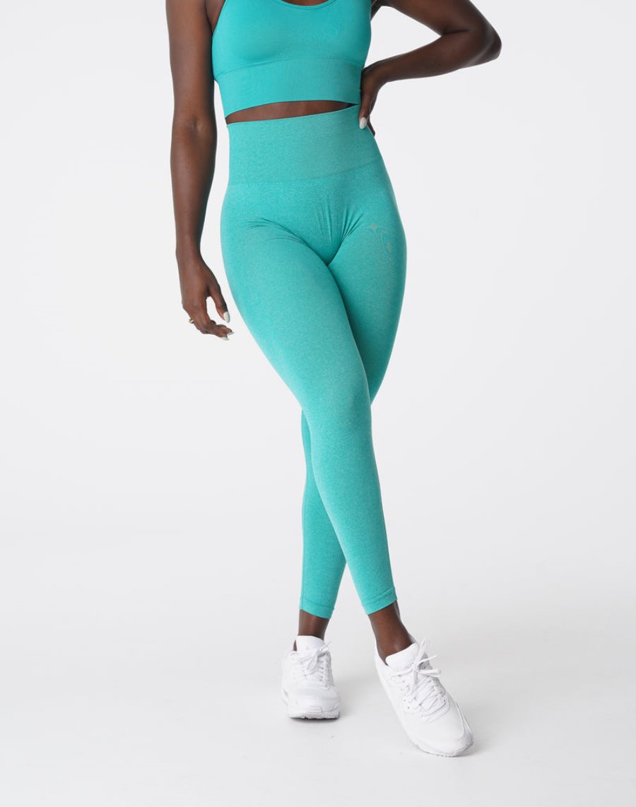 Leggins NVGTN Curve Seamless Mujer Turquesa | 0hZZRkZu