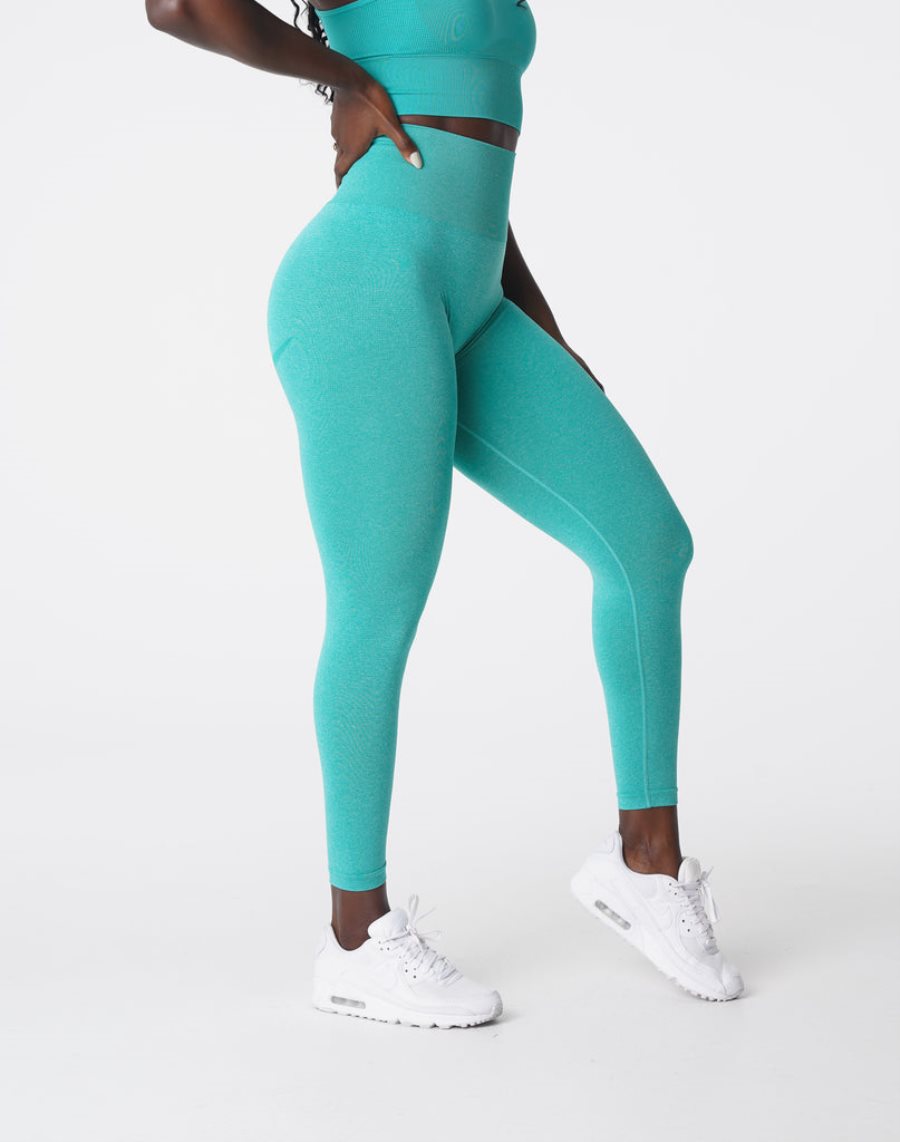 Leggins NVGTN Curve Seamless Mujer Turquesa | 0hZZRkZu