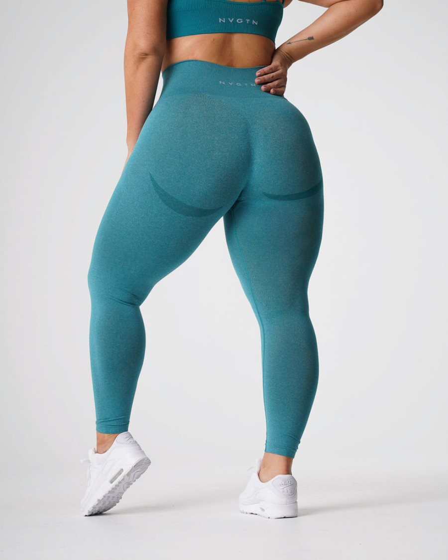 Leggins NVGTN Curve Seamless Mujer Turquesa | m5yrDSVe