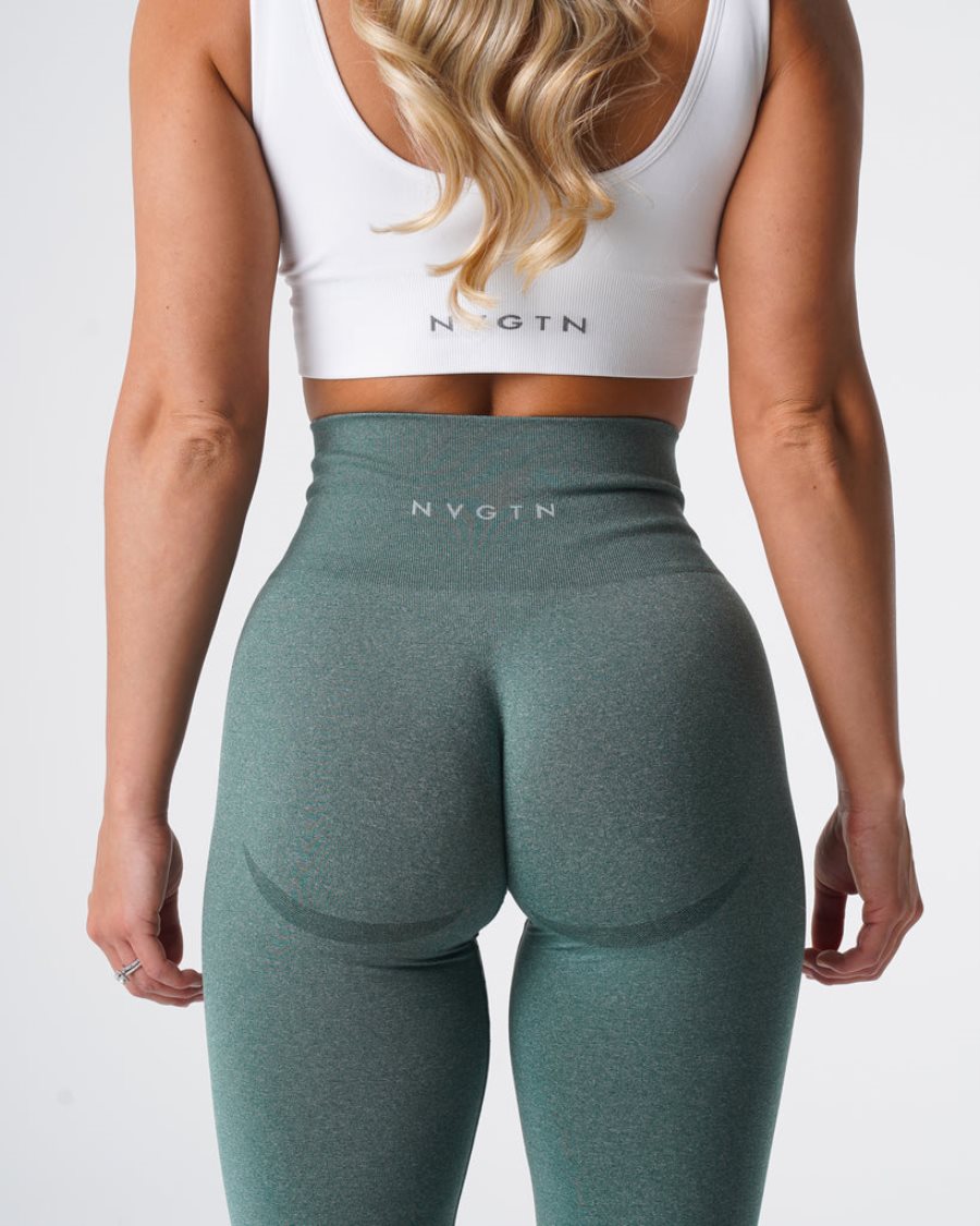 Leggins NVGTN Curve Seamless Mujer Verde | R1p1Xx0N