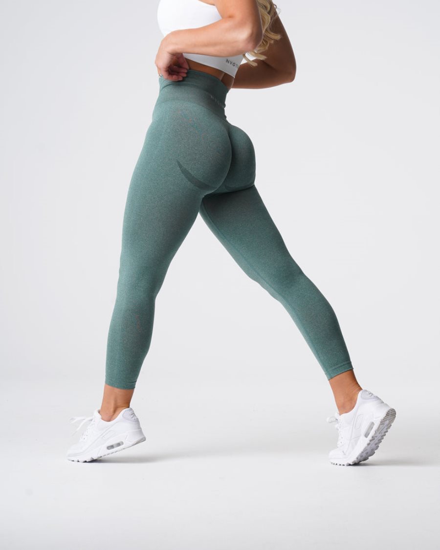 Leggins NVGTN Curve Seamless Mujer Verde | R1p1Xx0N