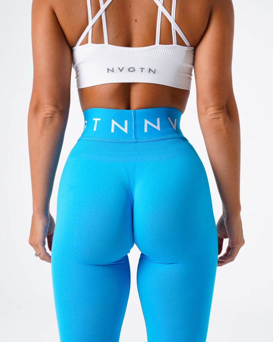 Leggins NVGTN Deporte Seamless Mujer Azules | vDhlTth9