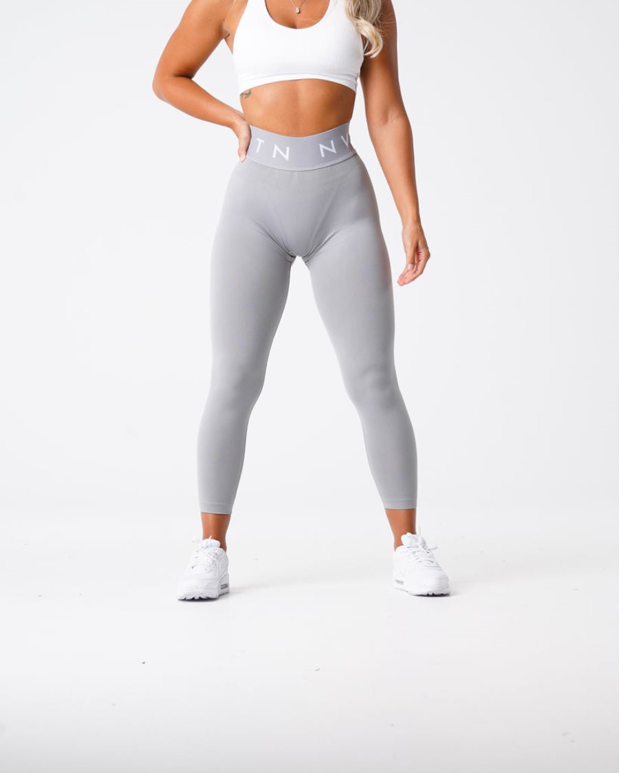 Leggins NVGTN Deporte Seamless Mujer Gris Claro | ZXZGwIRX