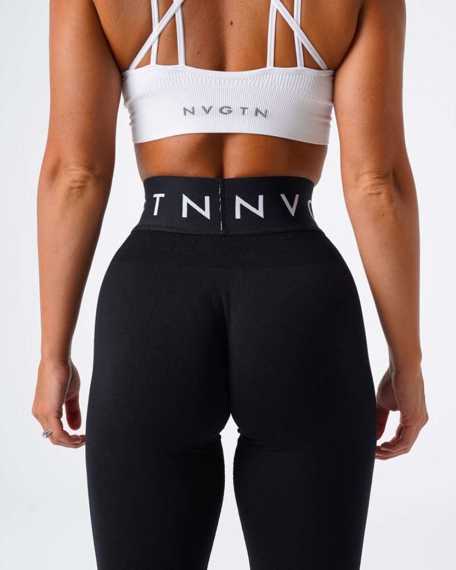 Leggins NVGTN Deporte Seamless Mujer Negras | qBrNLaYN