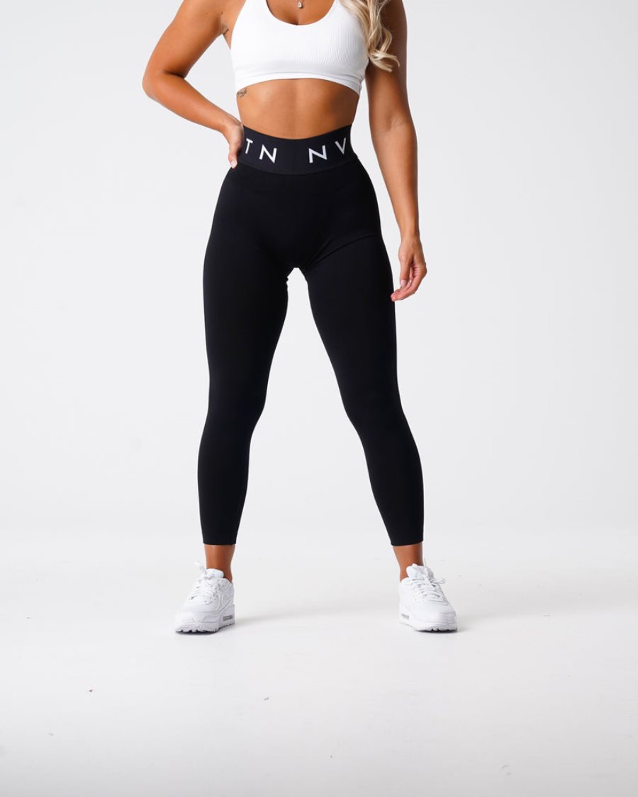 Leggins NVGTN Deporte Seamless Mujer Negras | qBrNLaYN