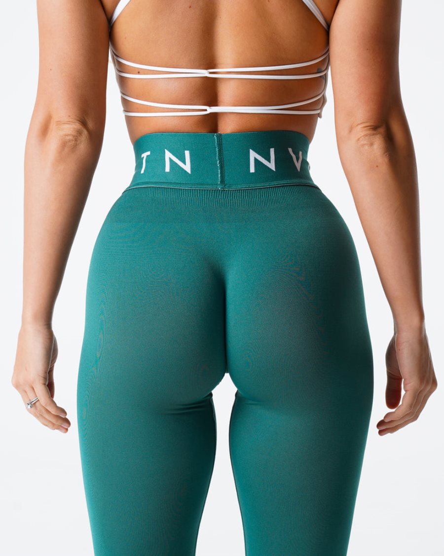 Leggins NVGTN Deporte Seamless Mujer Verde | 0nNcm2c9