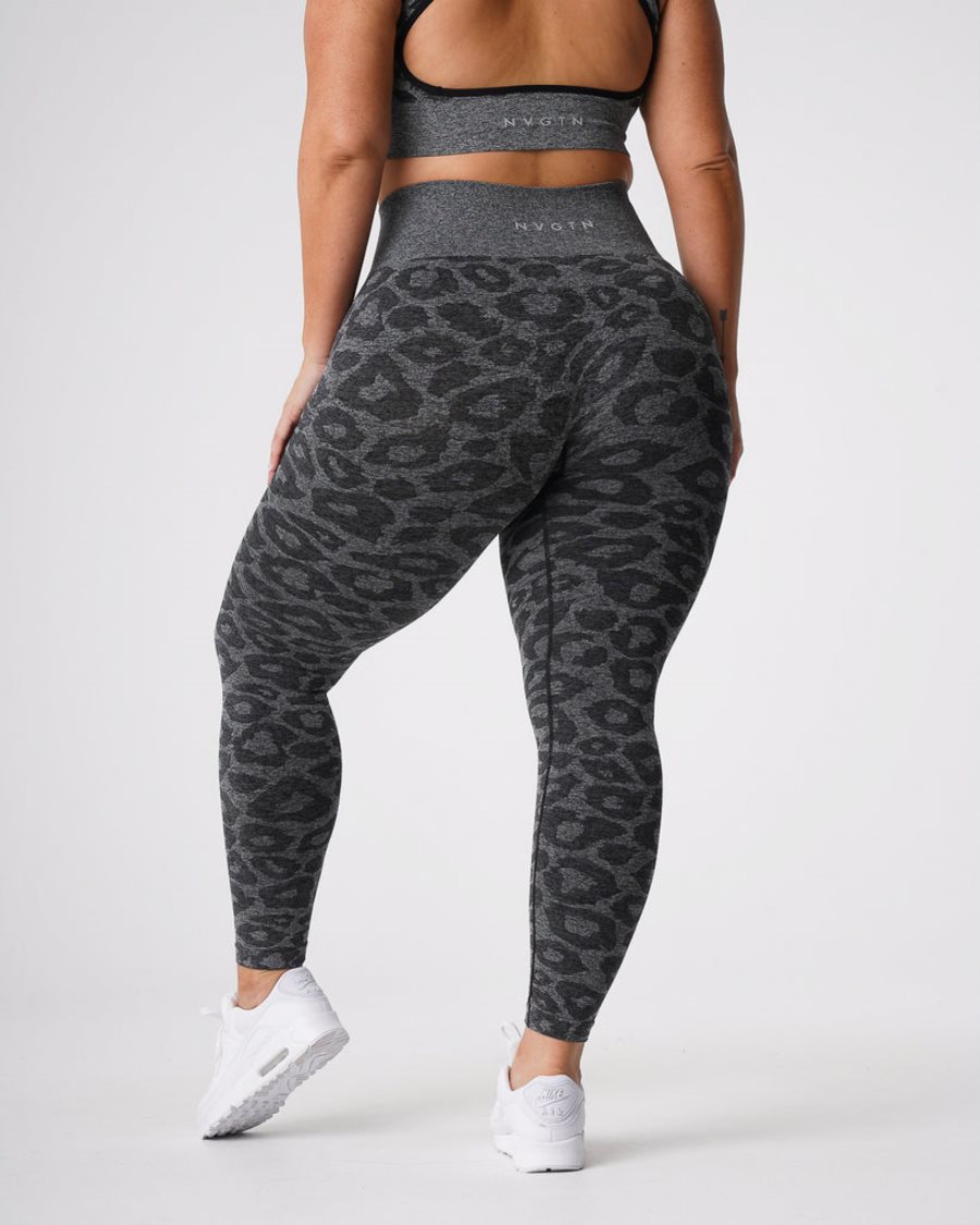 Leggins NVGTN Leopard Seamless Mujer Negras | jA6jm66s