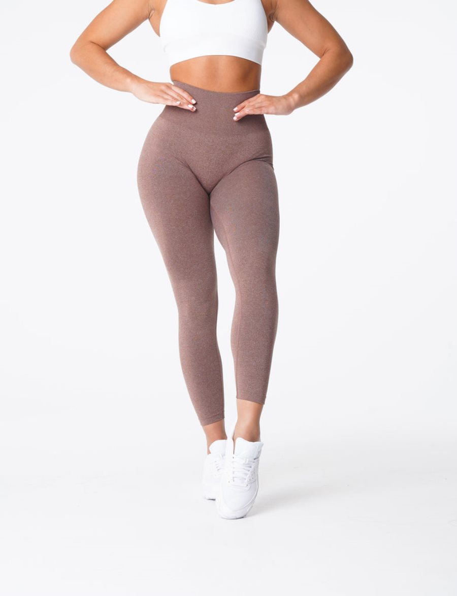 Leggins NVGTN NV Seamless Mujer Gris Marrones | Xjh7Kd5f