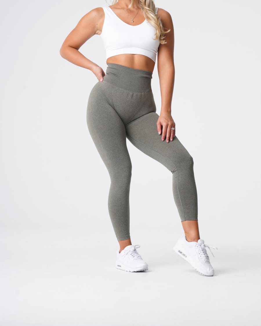 Leggins NVGTN NV Seamless Mujer Kaki Verde | URBlRObt