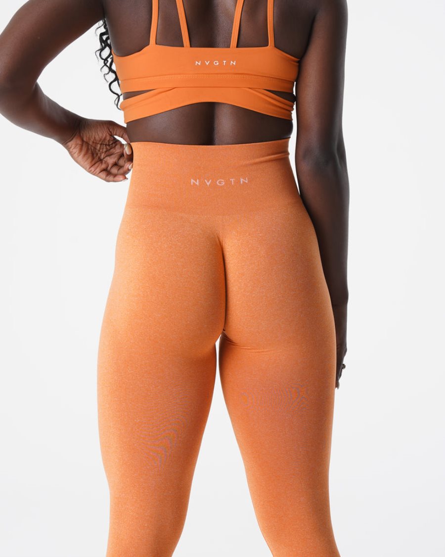 Leggins NVGTN NV Seamless Mujer Naranjas | 7wDCw3aE