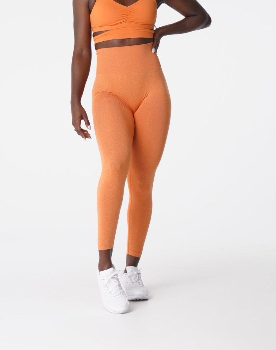 Leggins NVGTN NV Seamless Mujer Naranjas | 7wDCw3aE