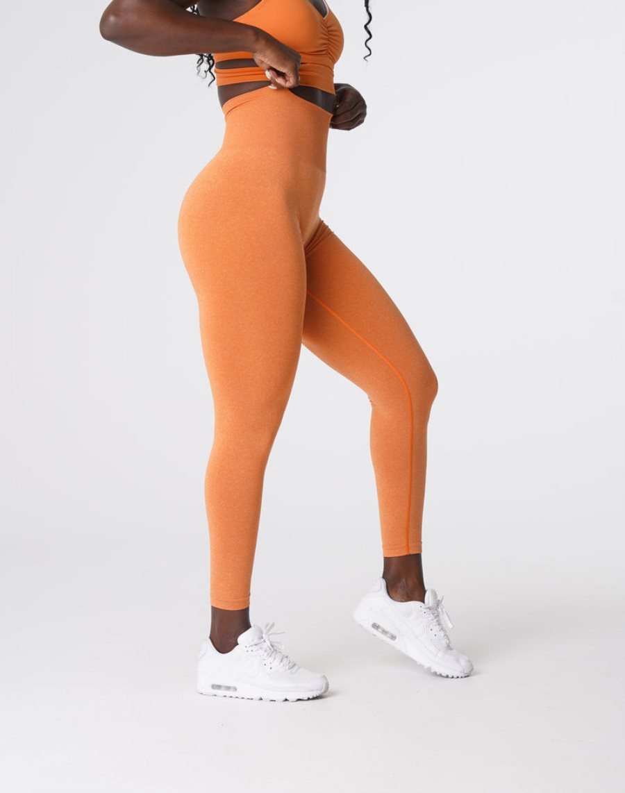 Leggins NVGTN NV Seamless Mujer Naranjas | 7wDCw3aE