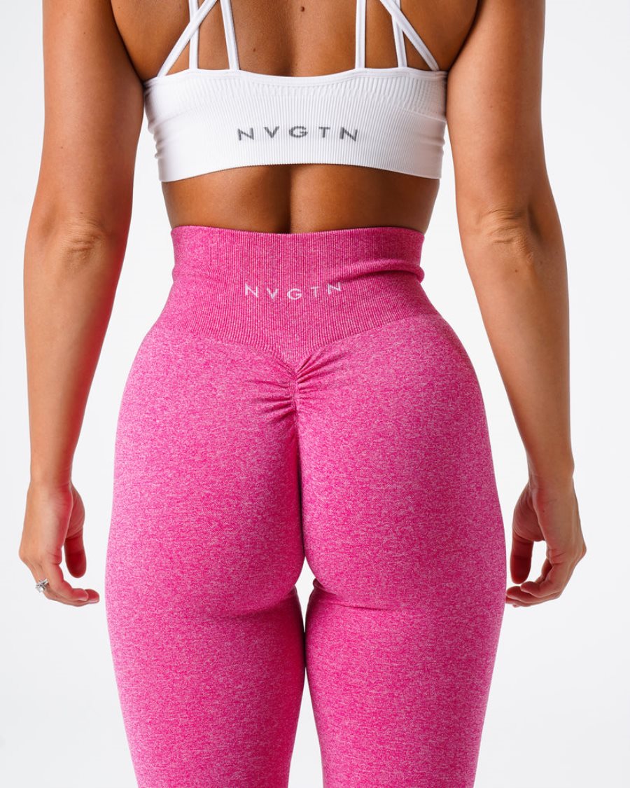 Leggins NVGTN Scrunch Seamless Mujer Fucsia | TamJE07G