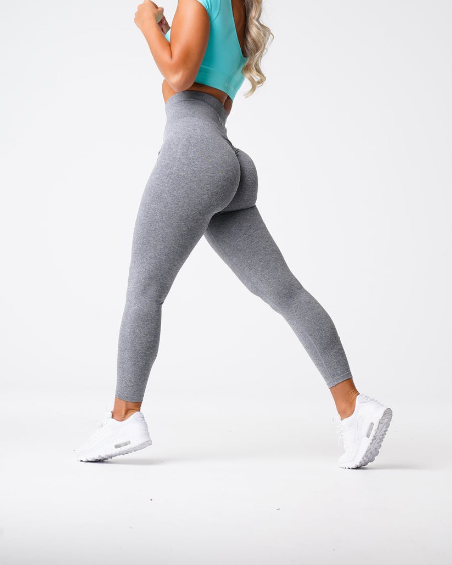 Leggins NVGTN Scrunch Seamless Mujer Gris | ex60e4D3