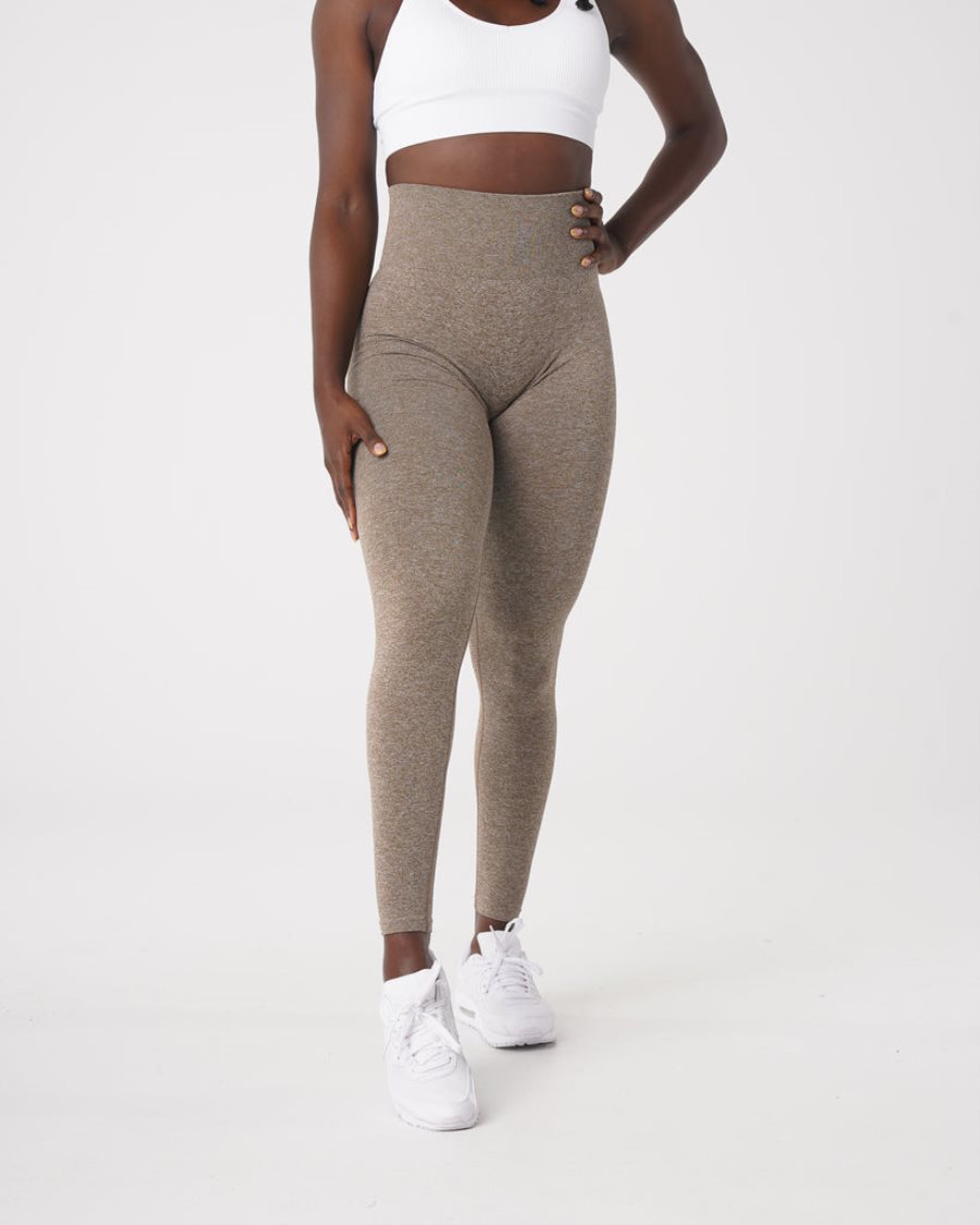 Leggins NVGTN Scrunch Seamless Mujer Marrones | 1iJMATb2