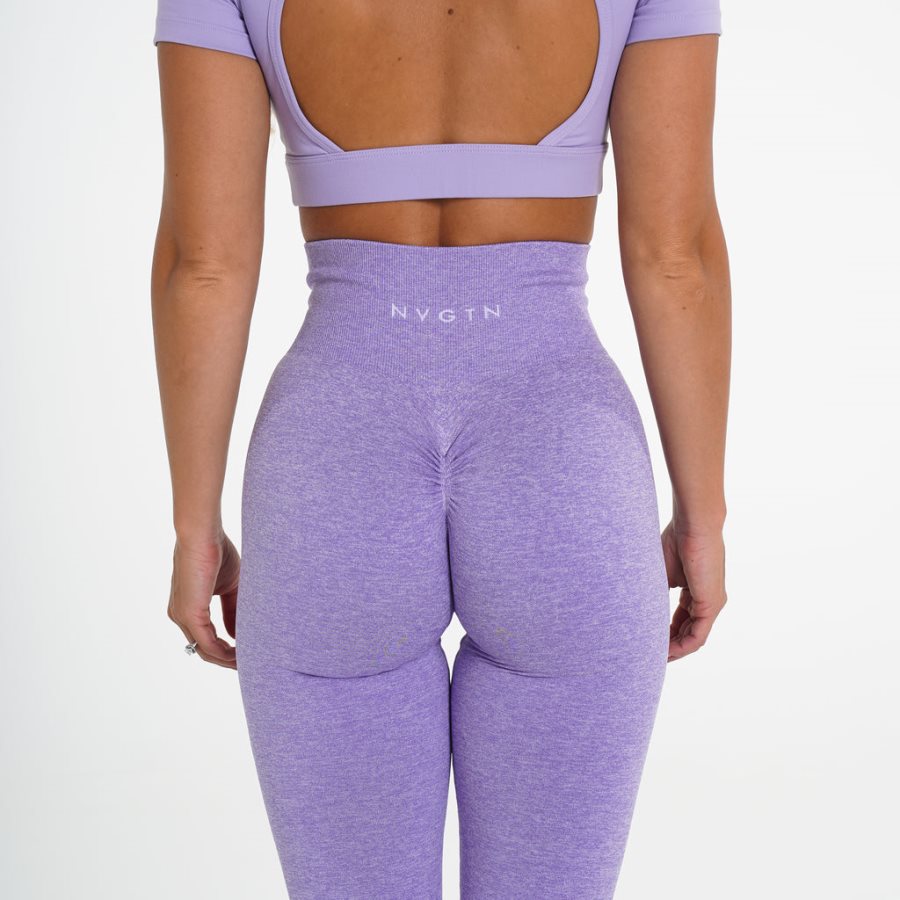 Leggins NVGTN Scrunch Seamless Mujer Moradas | GQfgu6N6