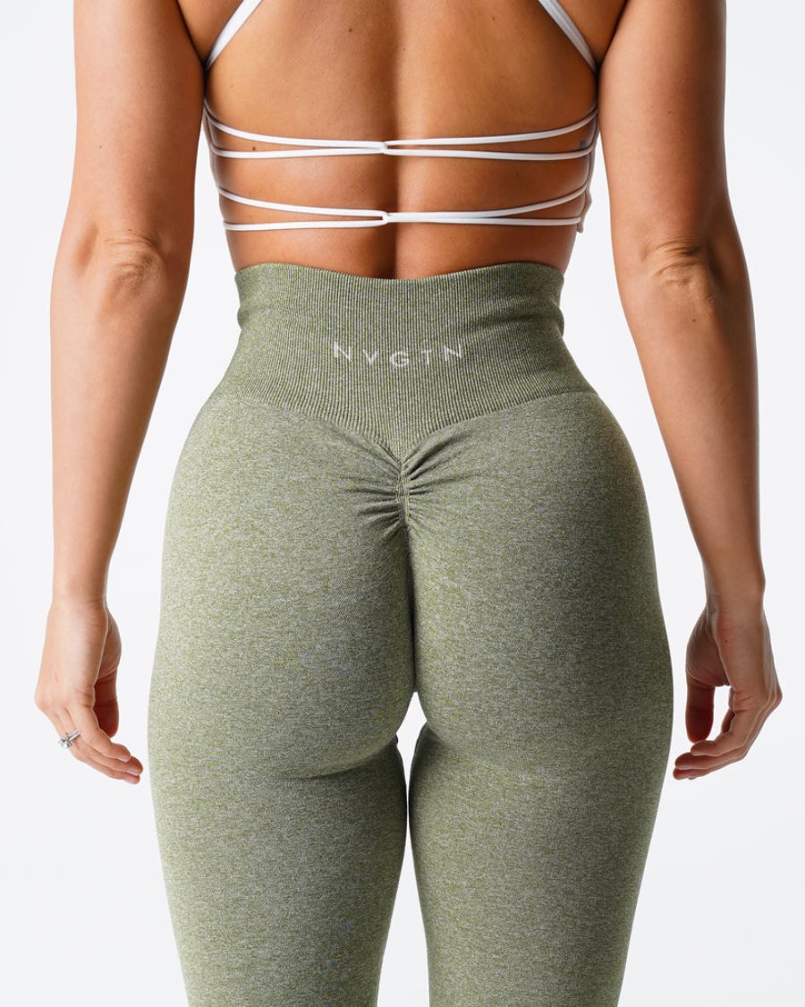 Leggins NVGTN Scrunch Seamless Mujer Verde | xvHWz6HD