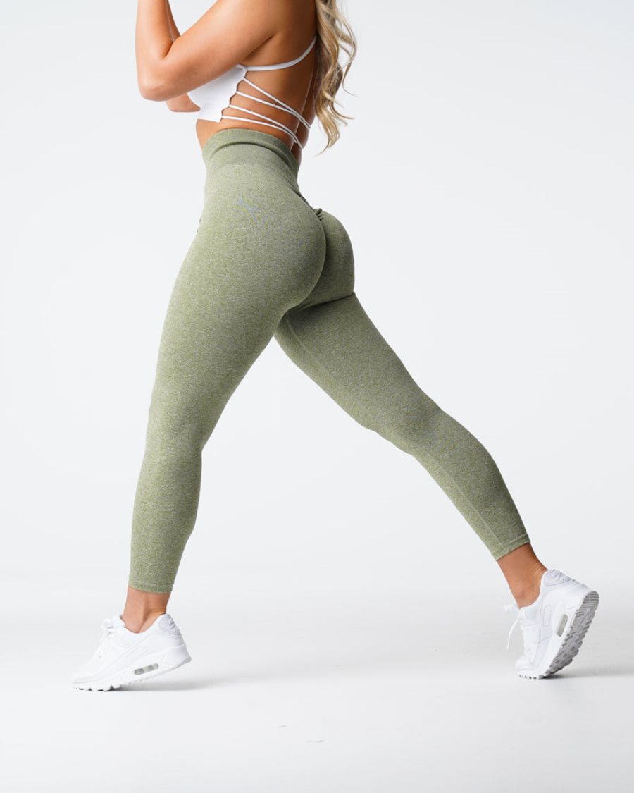 Leggins NVGTN Scrunch Seamless Mujer Verde | xvHWz6HD