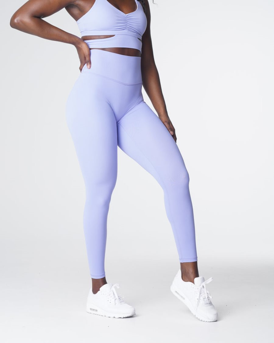 Leggins NVGTN Signature 2.0 Mujer Moradas Claro | VQ9PaGKS