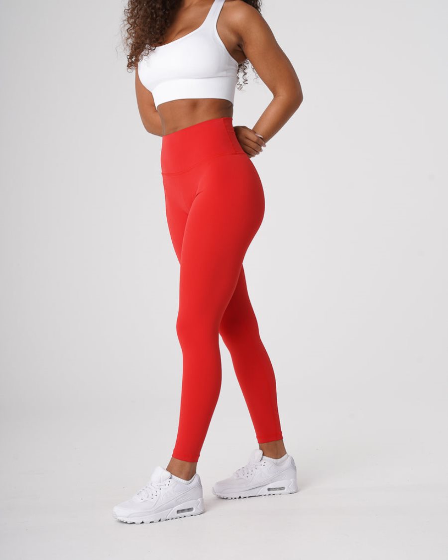 Leggins NVGTN Signature 2.0 Mujer Rojas | CSlvov5c