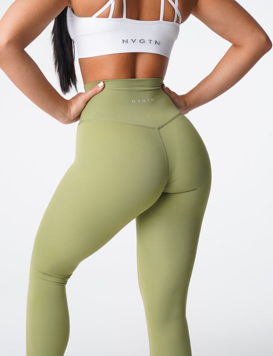 Leggins NVGTN Signature 2.0 Mujer Verde Oliva | VixmEUBG