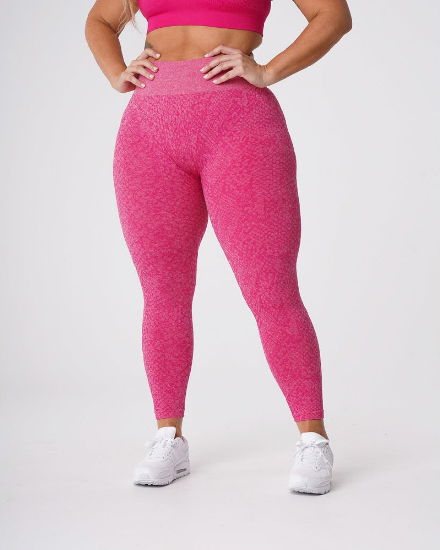 Leggins NVGTN Snakeskin Seamless Mujer Fucsia | xzkchP7s