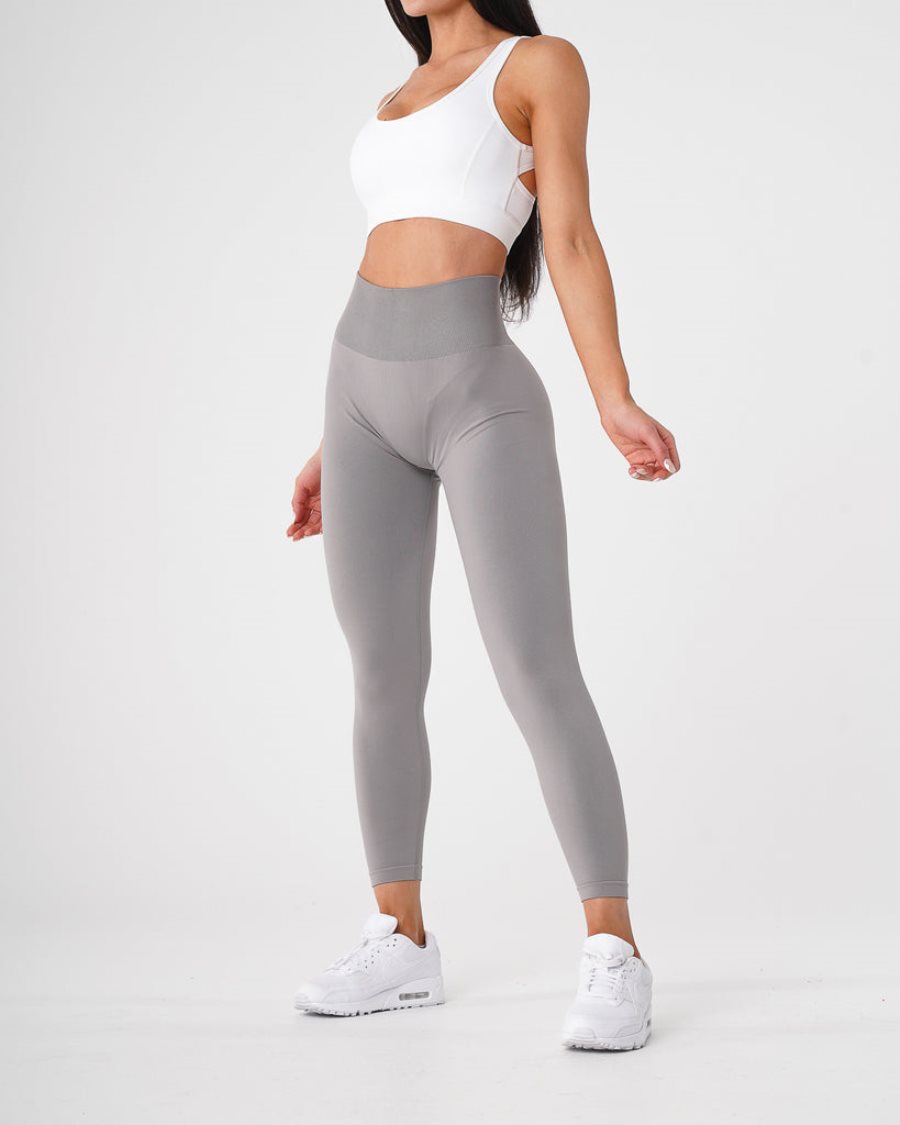 Leggins NVGTN Solid Seamless Mujer Gris Claro | i14pvOnD