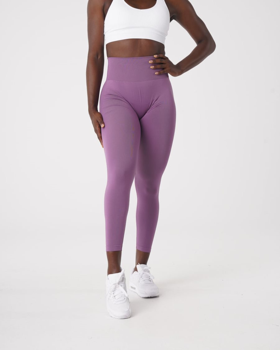 Leggins NVGTN Solid Seamless Mujer Moradas | XLDSiCdt