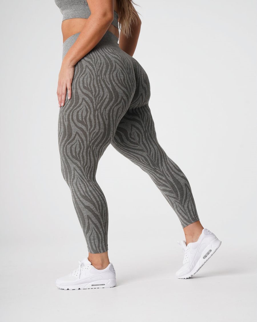 Leggins NVGTN Zebra Seamless Mujer Kaki Verde | 8HDtbADa