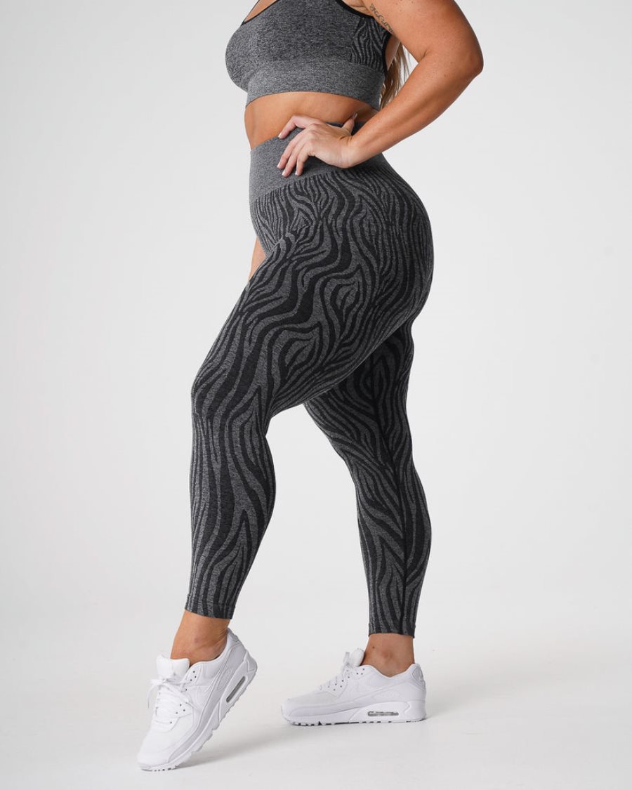 Leggins NVGTN Zebra Seamless Mujer Negras | ESgu9flJ