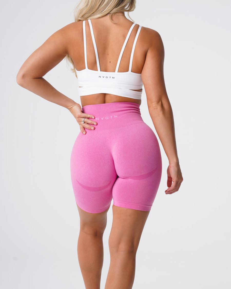 Pantalones Cortos NVGTN Ciclismo Mujer Rosas | DaviYB7g