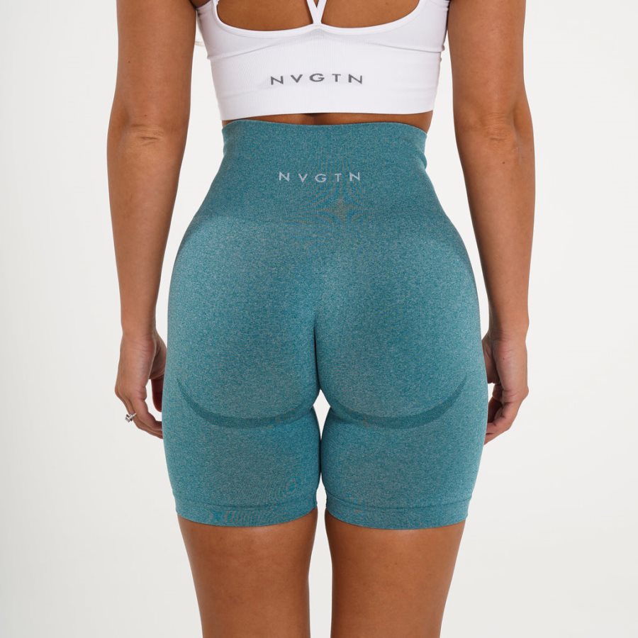 Pantalones Cortos NVGTN Ciclismo Mujer Turquesa | z33dupiy