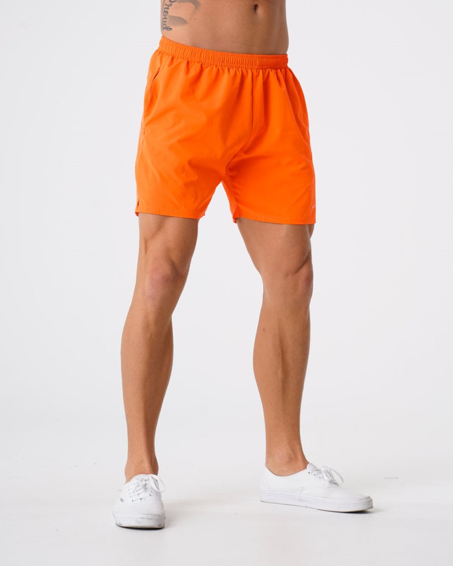 Pantalones Cortos NVGTN Flex Hombre Naranjas | 9JVF9Z6n