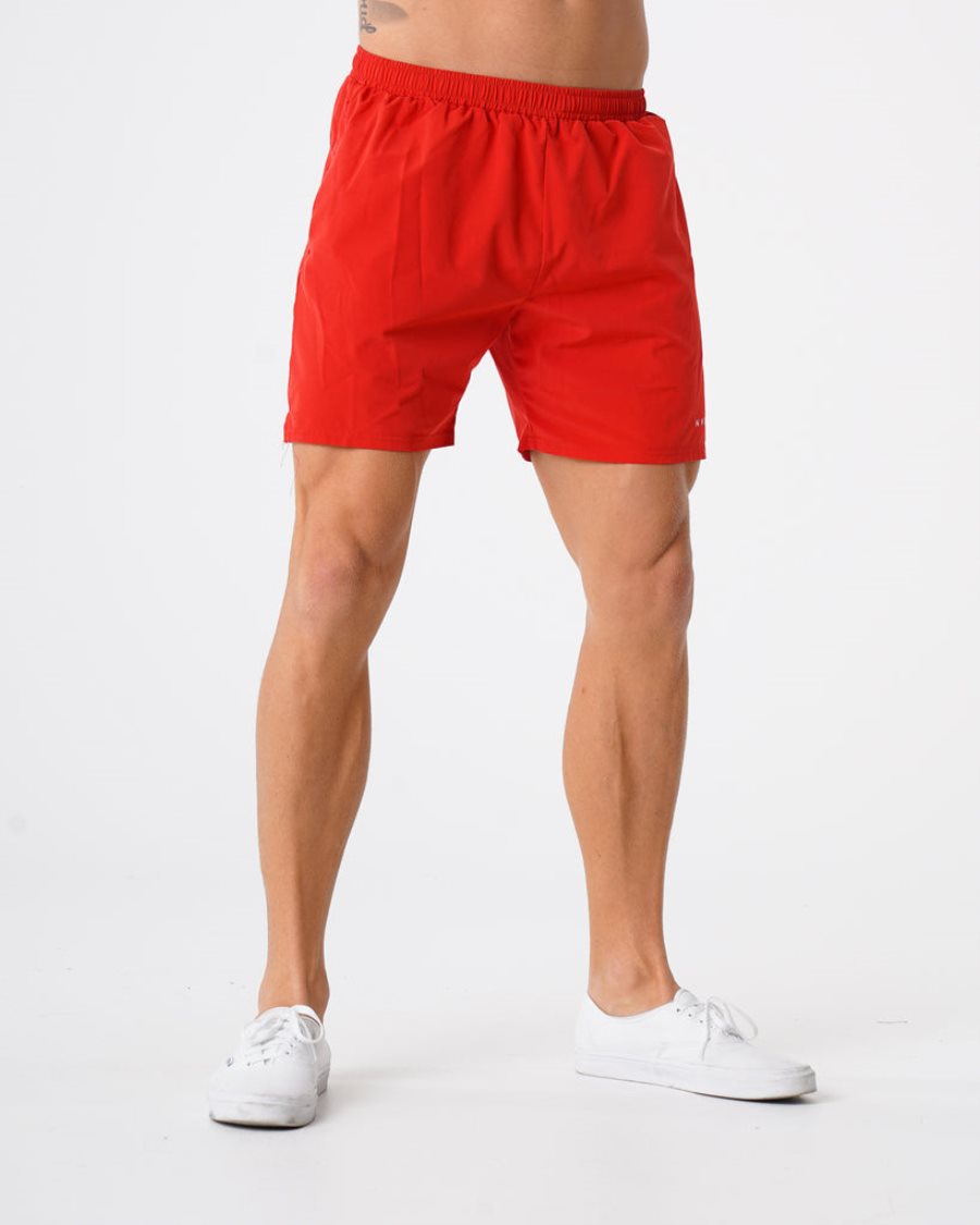 Pantalones Cortos NVGTN Flex Hombre Rojas | gpzDzzzM