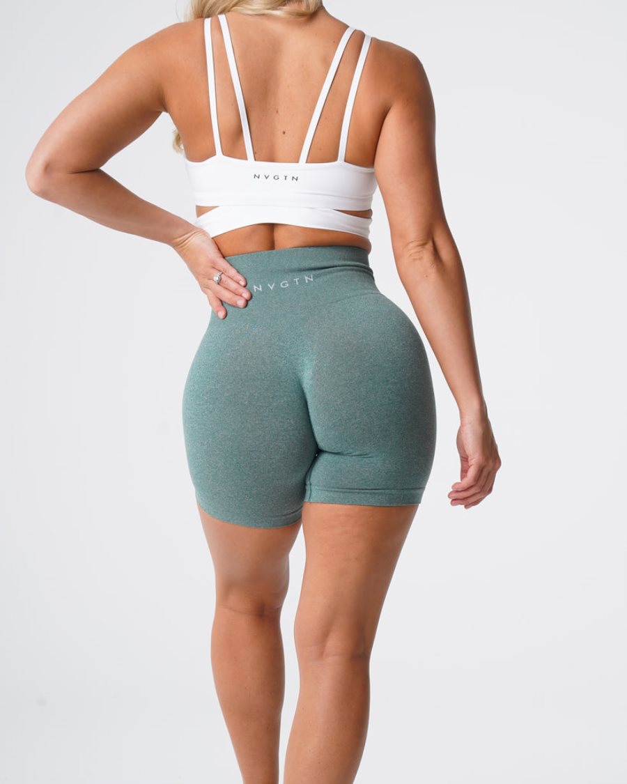 Pantalones Cortos NVGTN Pro Seamless Mujer Verde | B1N4p6gO