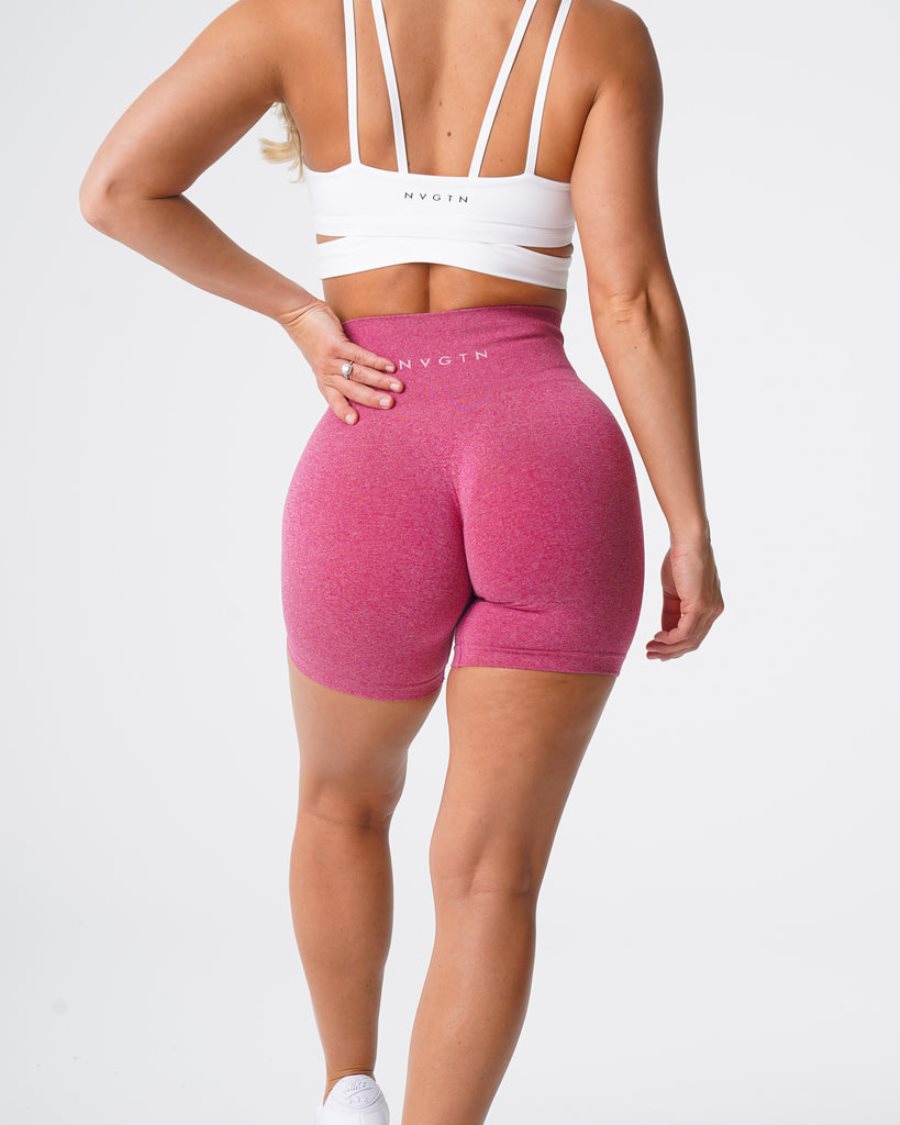 Pantalones Cortos NVGTN Pro Seamless Mujer Rosas | WOlpYfHH