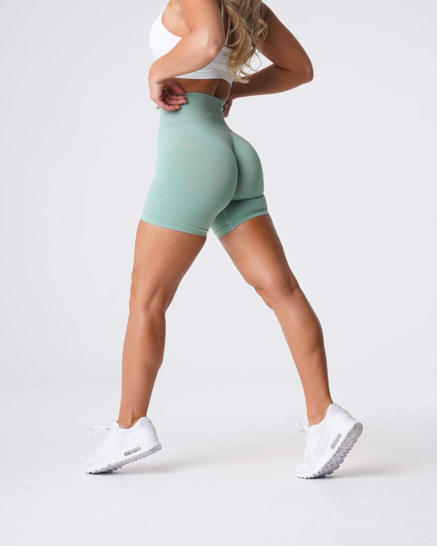 Pantalones Cortos NVGTN Pro Seamless Mujer Verde | e81YqmJg