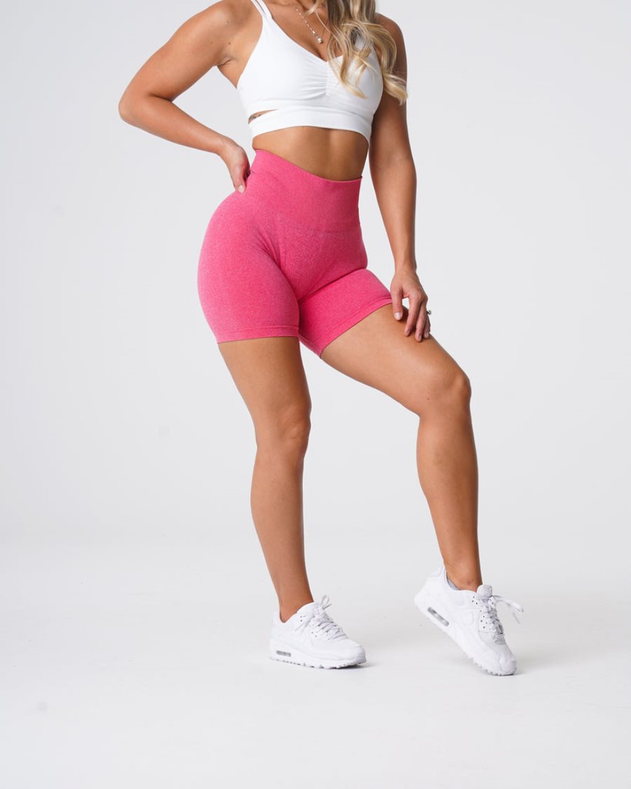 Pantalones Cortos NVGTN Pro Seamless Mujer Rosas | wjNrqyms