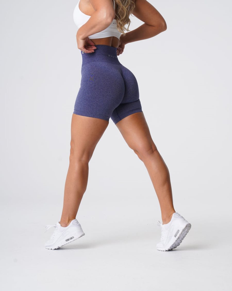 Pantalones Cortos NVGTN Pro Seamless Mujer Indigo | zj9KF6QI