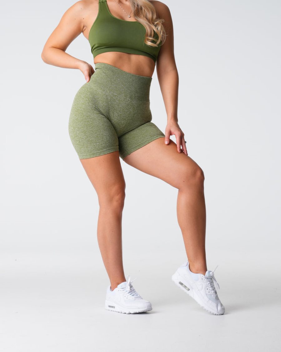 Pantalones Cortos NVGTN Scrunch Seamless Mujer Verde | vxskbTkm