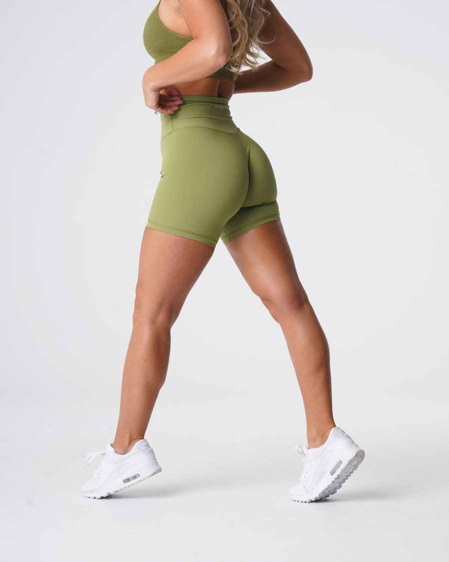 Pantalones Cortos NVGTN Signature 2.0 Mujer Verde Oliva | AxYEKowU